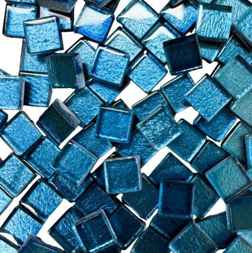 10mm Turquoise Foil Tiles