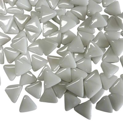 10mm White Glass Triangles