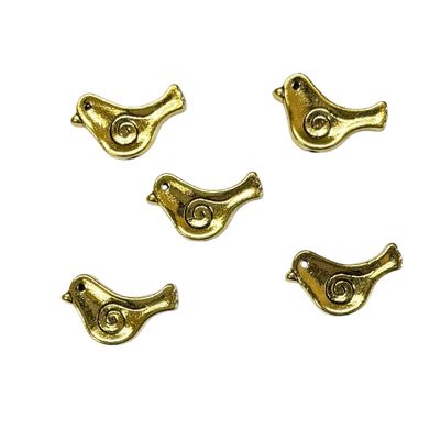 Bird Beads - Gold Color