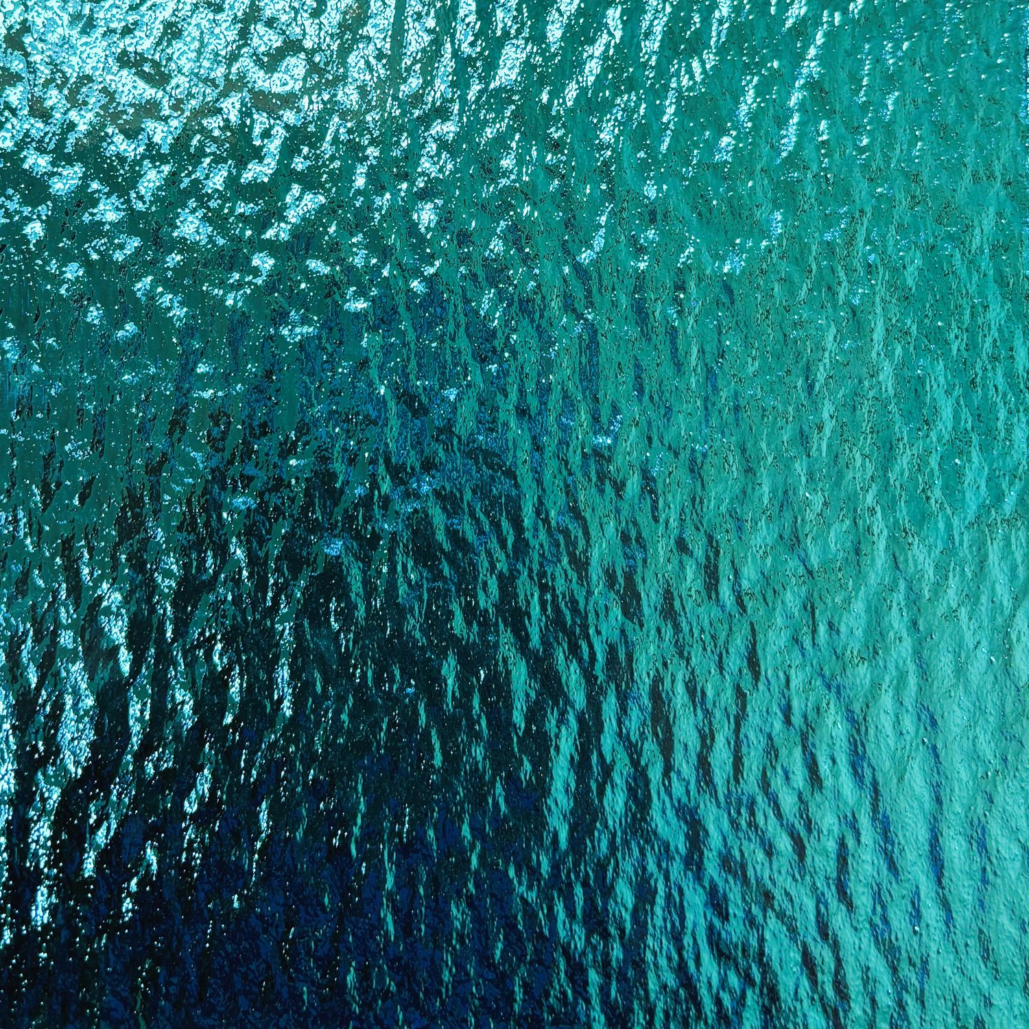 Turquoise Ripple Mirror Sheet- Limited Quantity