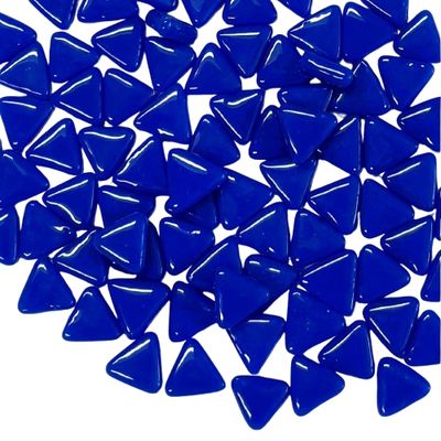 10mm Lapis Blue Glass Triangles