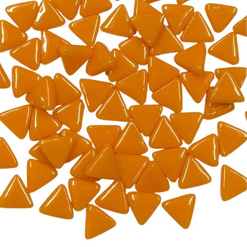 10mm Orange Glass Triangles