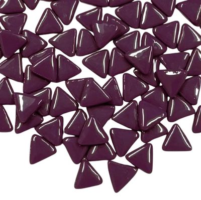 10mm Grape Glass Triangles