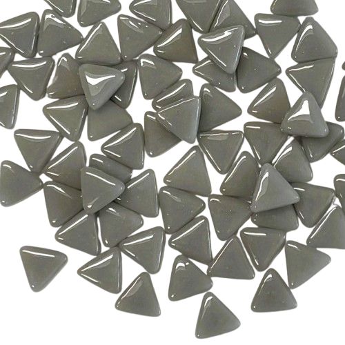 10mm Gray Glass Triangles