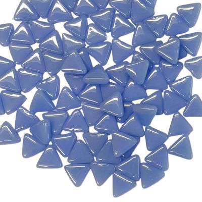 10mm Light Blue Glass Triangles