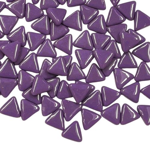 10mm Mulberry Glass Triangles