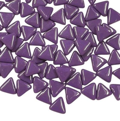 10mm Mulberry Glass Triangles