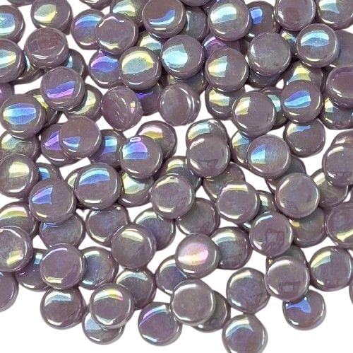 Iridized Lilac Purple Glass Mini Dots