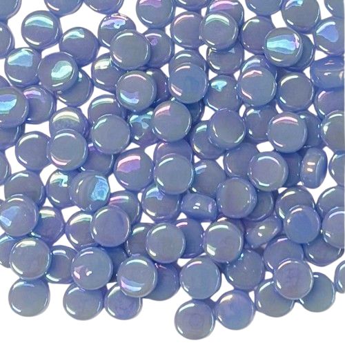 Iridized Light Blue Glass Mini Dots