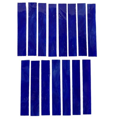 15 Dark Royal Blue Large Rectangle Tiles