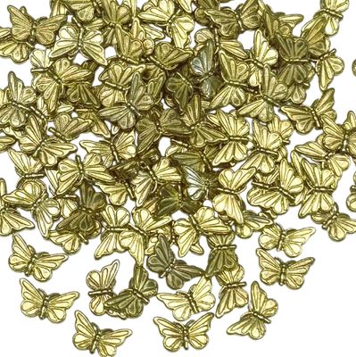 4 Gold Metal Butterflies