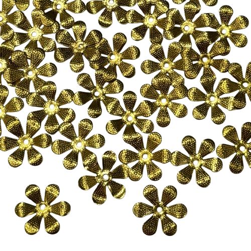 gold metal daisy embellishments 15mm