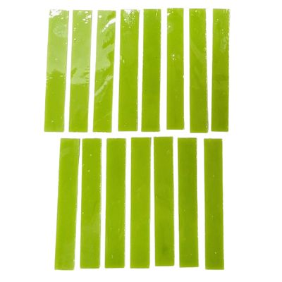 15 Apple Green Stained Glass Large Rectangle Tiles