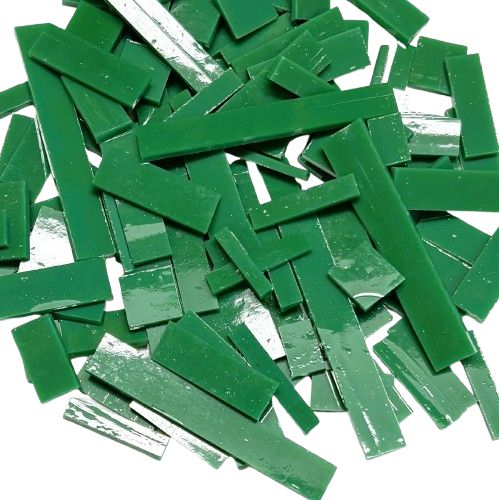 Dark Teal Stained Glass Offcuts 1/2 Lb