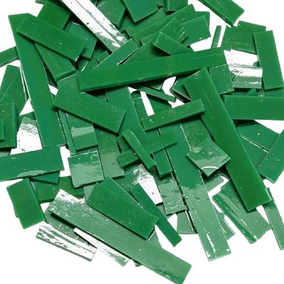 Dark Teal Stained Glass Offcuts 1/2 Lb