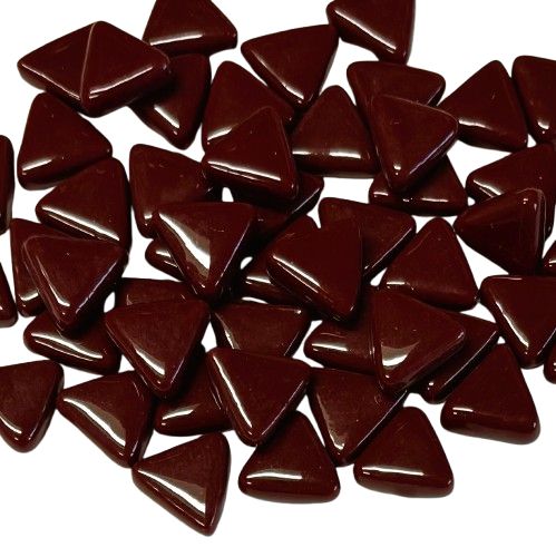 10mm Burgundy Glass Triangles