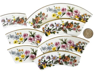 7 Large Wedgewood Downlad Plate Pieces Set #1
