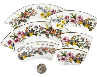 6 Large Wedgewood Downland Plate Pieces Set #2
