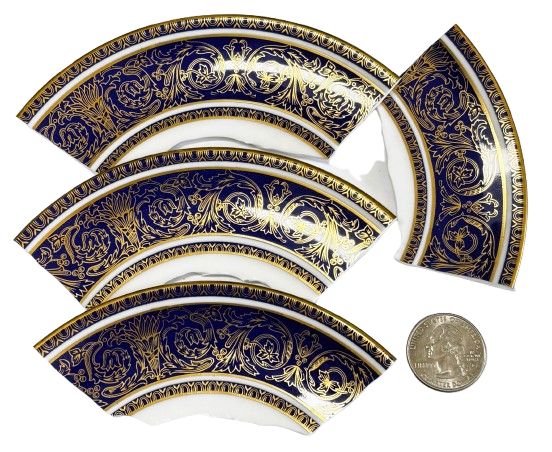 4 Large Royal Doulton Fine Porcalain Plate Pieces