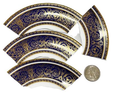 4 Large Royal Doulton Fine Porcalain Plate Pieces