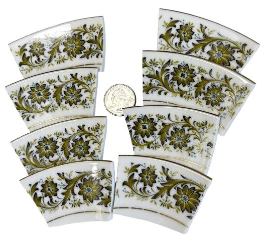 8  Noritake Tarantella China Plate Pieces