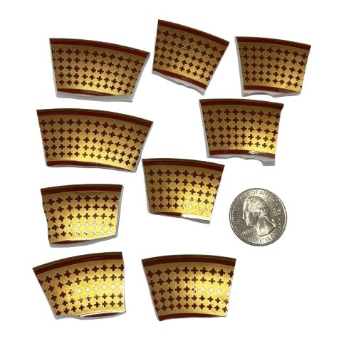 9 Rust &amp; Gold China  Pieces
