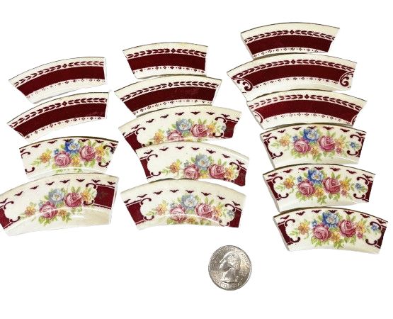 15 Homer Laughlin China Plate Pieces