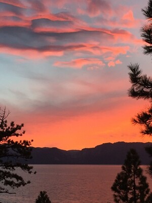 Sunset photo from Autumn JFO at Lake Tahoe