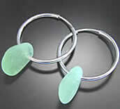 Seafoam Green Hoops