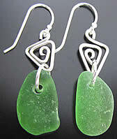 Emerald Whimsical Earrings