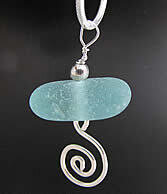 Pacific Aqua Swirl Dangle