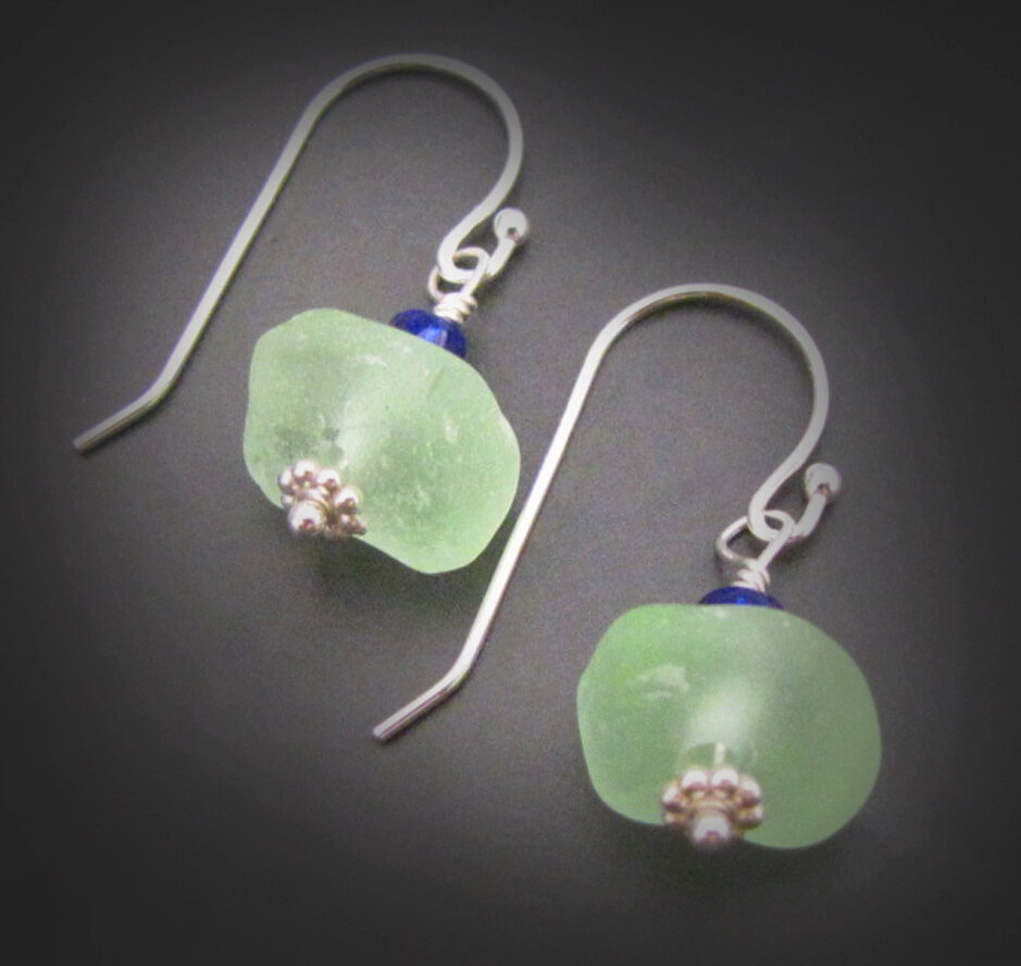 UV Sea Glass Bauble Earrings UV Sea Glass Bauble Earrings