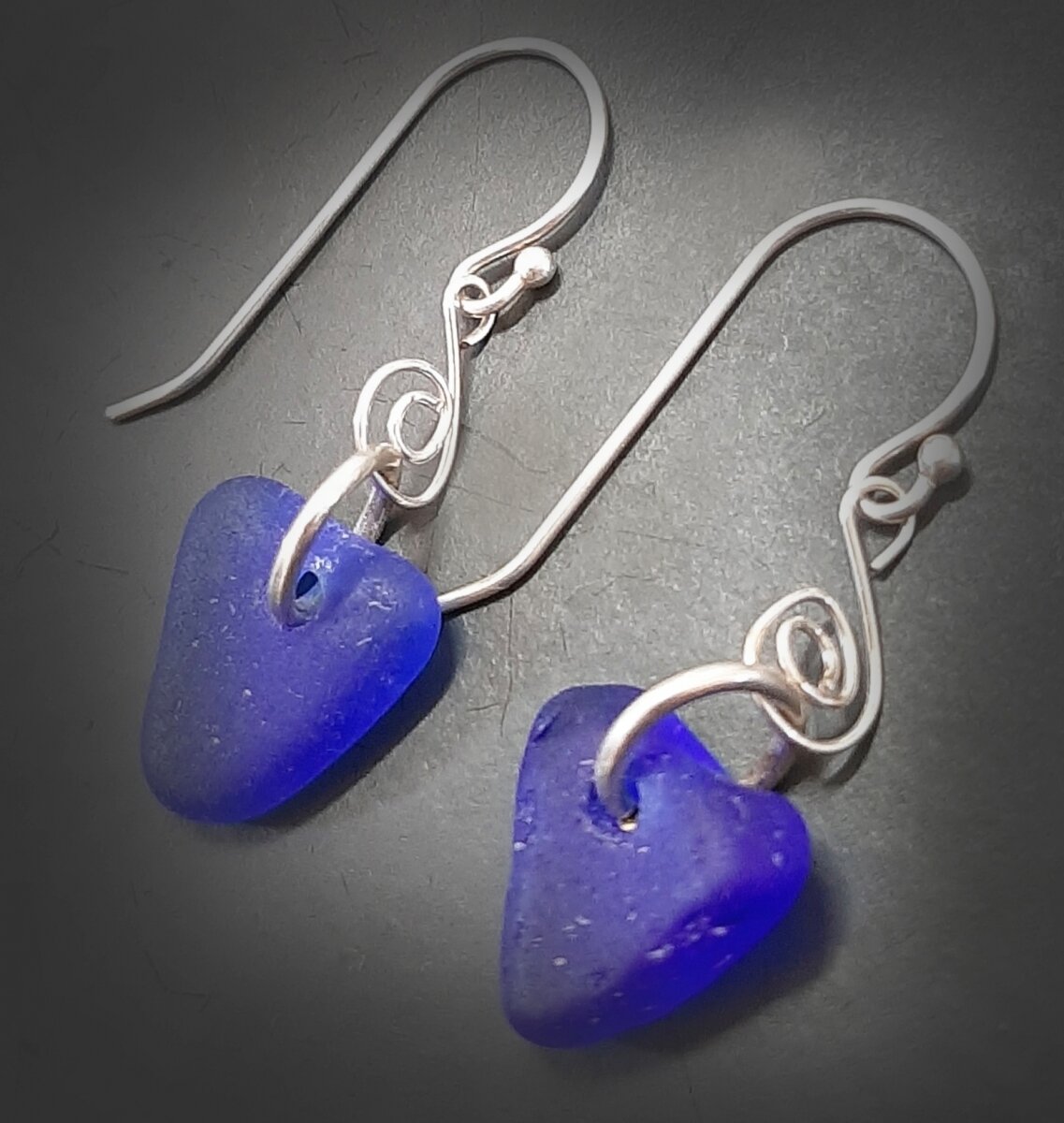 Whimsical Cobalt Blue Hearts