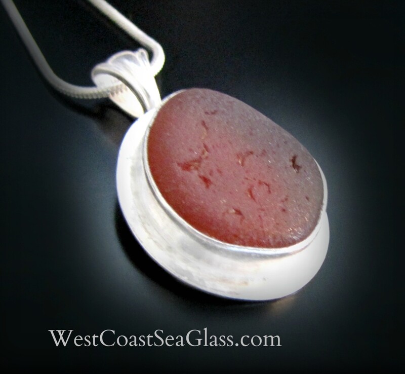 Deep Amber Sea Glass