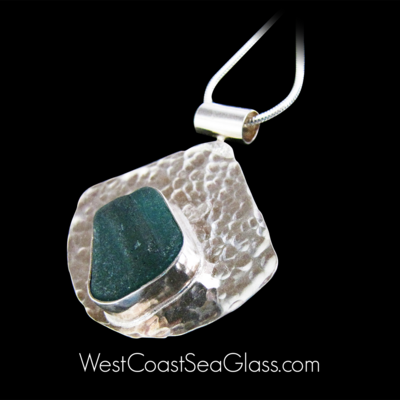 Teal Green Hammered