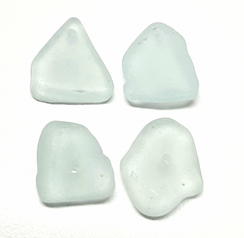 Soft Seafoam Drilled - 4pcs