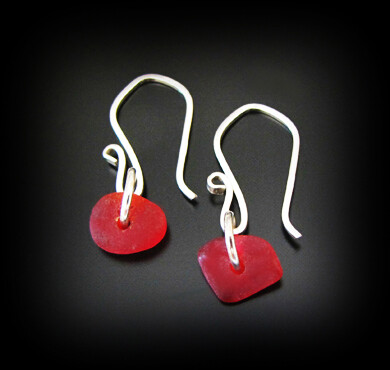 Rare Red on Sterling Silver