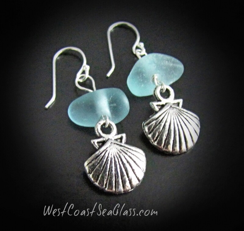 Aqua Blue and Clam Shells