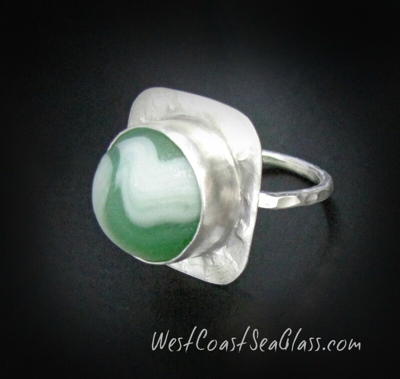 Green & White Swirl Marble Size 8.25