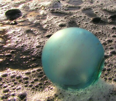 Glass Float in Bubbles 5