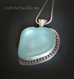Seaglass Heart Necklaces