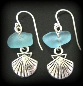 Sea Life Sea Glass Earrings