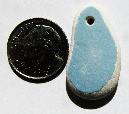 Drilled Soft Blue Pottery