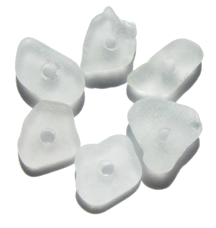 Center Drilled Whites - 6 pcs