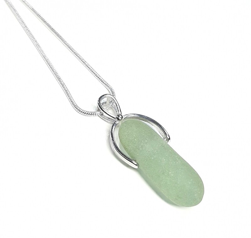 Seafoam Green Sea Glass Swinger