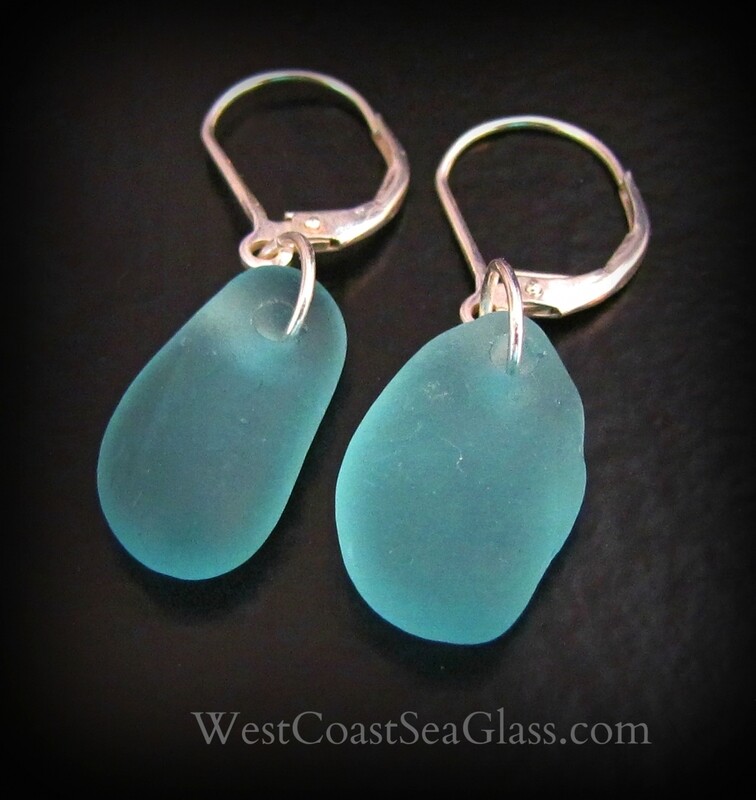 Aqua Blue Dangle Earrings