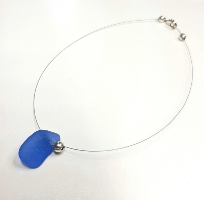 Coastal Blue Minimalist Anklet