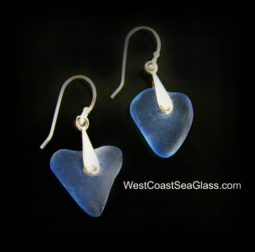 Baby Blue Heart Earrings