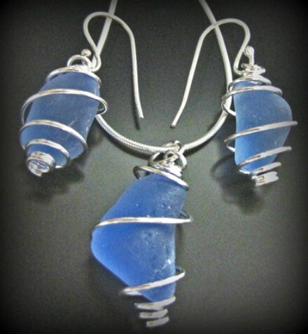 Cornflower Blue Spiral Set