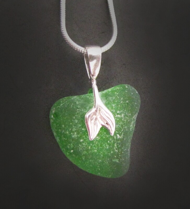 Emerald Green Mermaid Heart